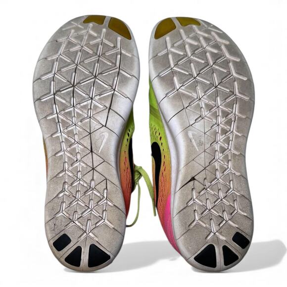 8.5 Nike Free RN – Volt/Pink Gradient Running Shoes 844630-999 - Picture 7 of 7